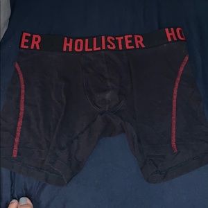 Navy blue and red hollister boxer briefs